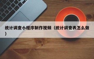 凤城统计调查小程序制作视频（统计调查表怎么做）